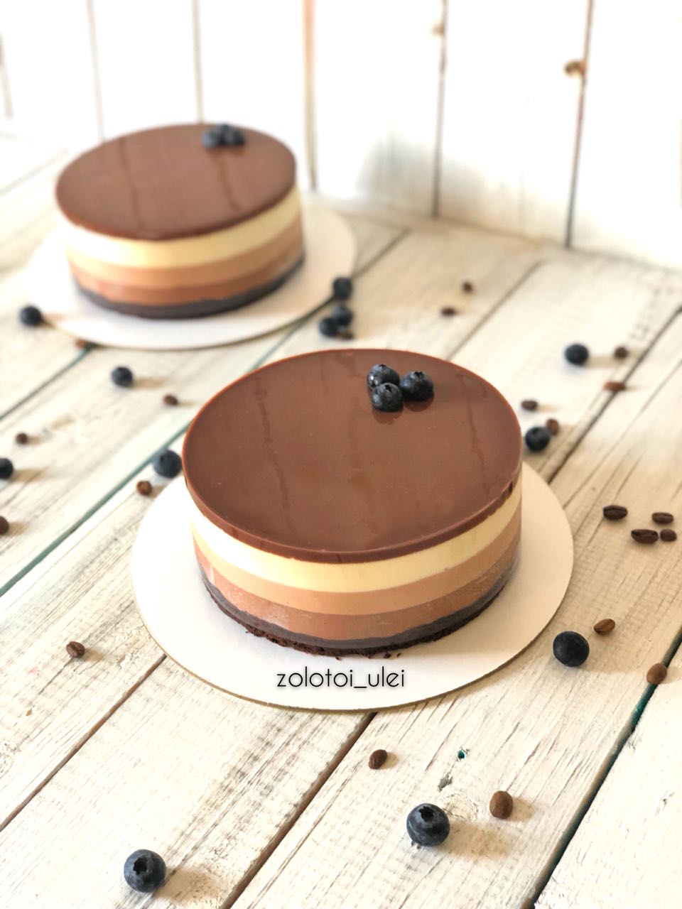 Десерт «Три шоколада»
