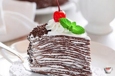 Рецепт блинного шоколадного торта