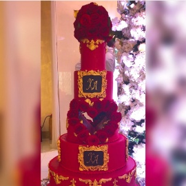 Свадебный торт "Golden Rose"