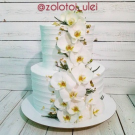 Свадебный торт  "Орхидея"