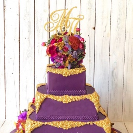 Свадебный торт "Deep Purple"